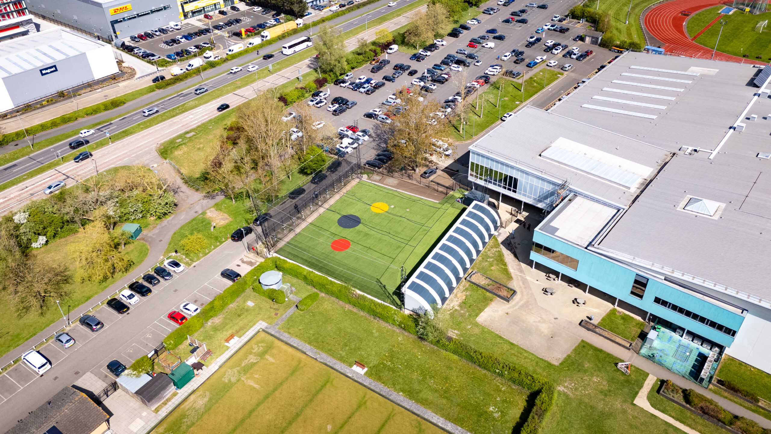 Basildon Sporting Village Aerial Photo 02 - GolfPod